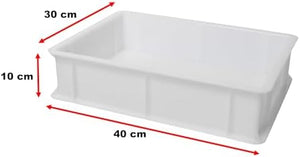 GENUS DEI Dei | Yeast Box Pizza and Bread | Food Container for Dough | Dough Box | Plastic Box + Lid 30 x 40 x 10 cm