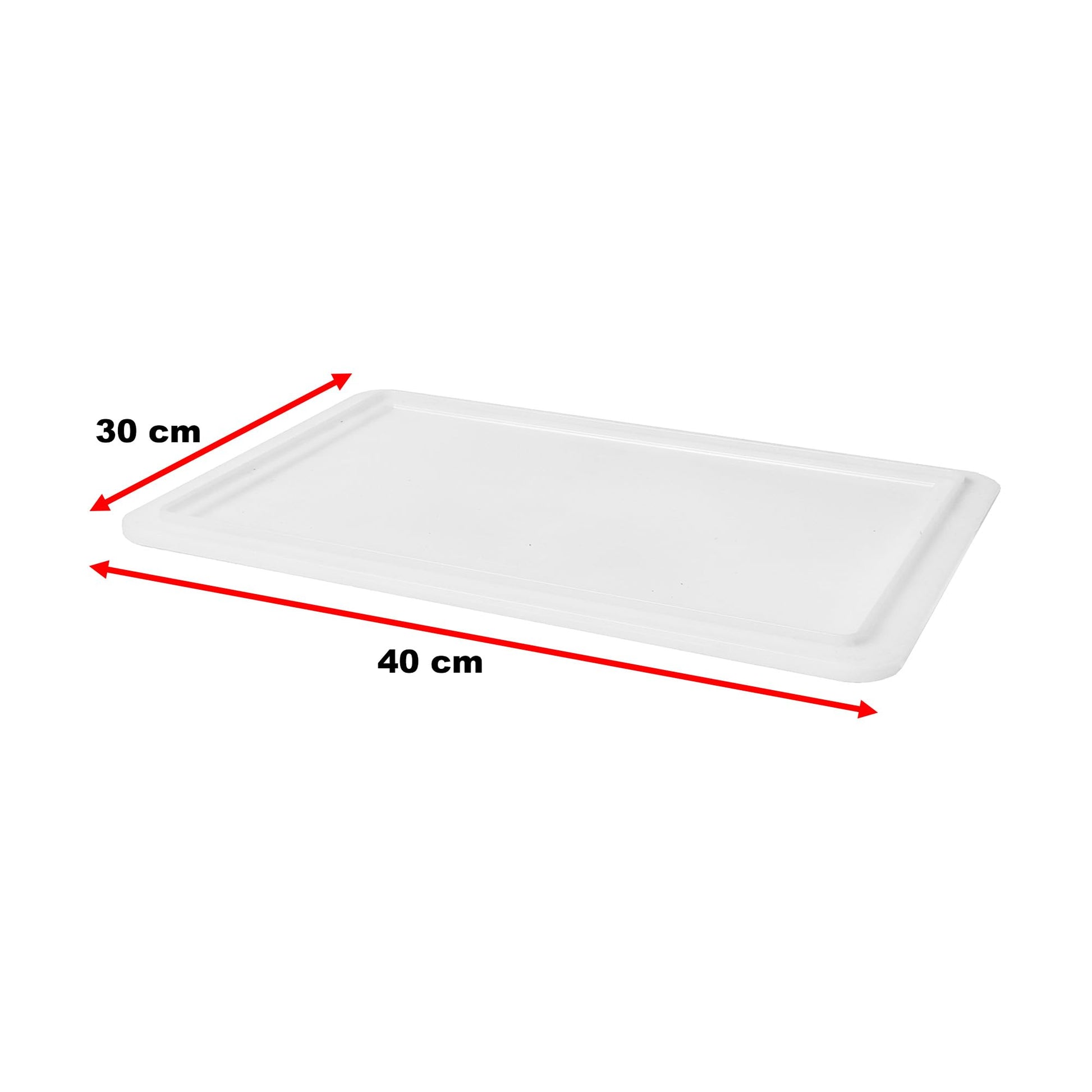 GENUS DEI | Hefebox für Pizza und Brot | Lebensmittelbehälter für Teig | Teigbox | Plastikbox mit Deckel 30 x 40 x 10 cm